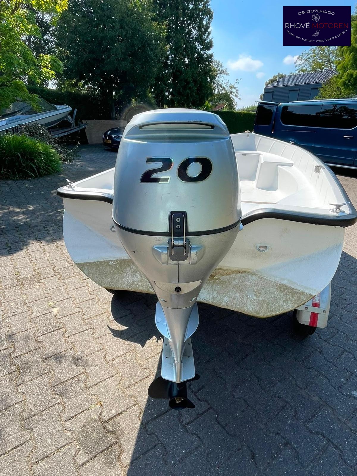 With 320 + Honda 20 PK 4-takt – compleet met trailer - Image 23