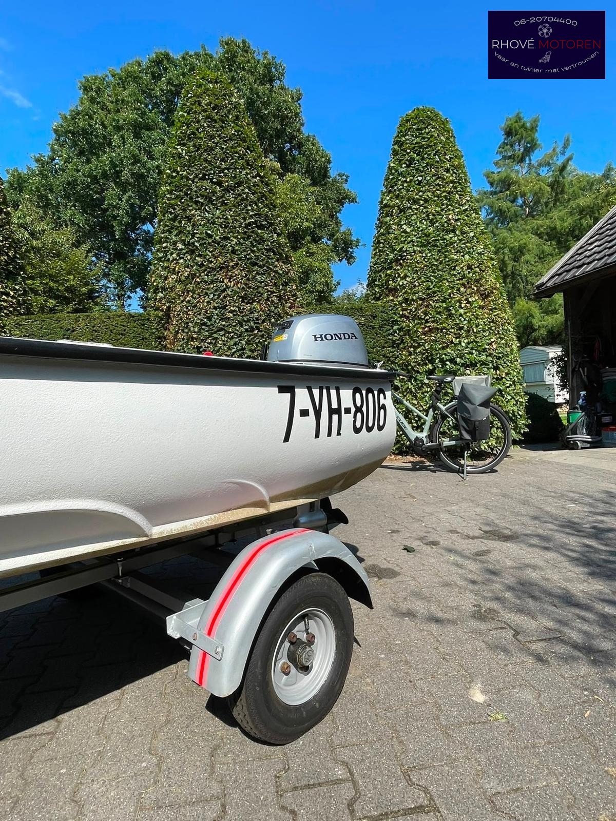 With 320 + Honda 20 PK 4-takt – compleet met trailer - Image 20